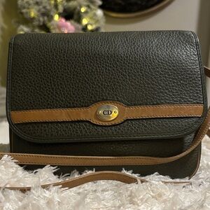 Christian Dior Vintage Pebbled Leather Flap Crossbody Bag~ Rare